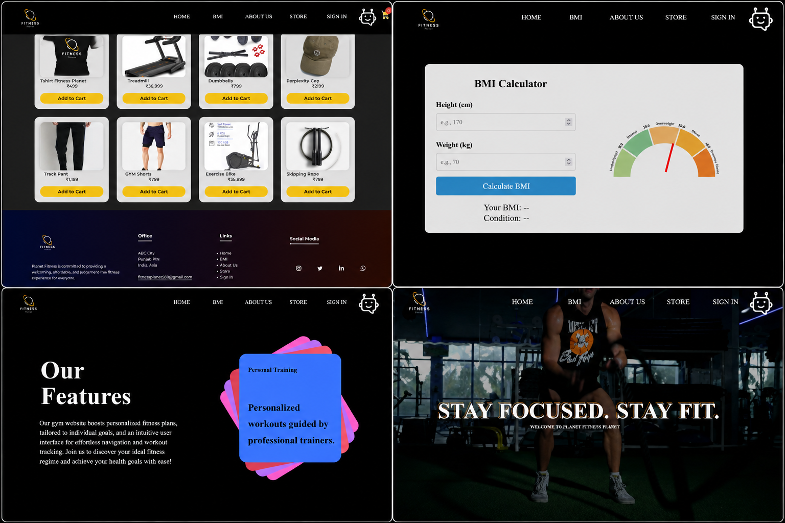 Fitness Planet Dashboard